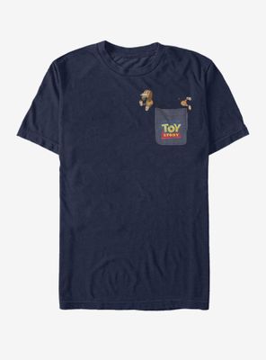 Disney Pixar Toy Story Slinky Dog Faux Pocket T-Shirt