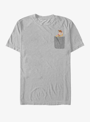 Disney Pixar Toy Story Woody Faux Pocket T-Shirt
