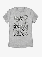 Disney Pixar Toy Story Nervous Rex Womens T-Shirt