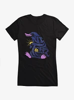 Fantastic Beasts Niffler Word Art Girls T-Shirt