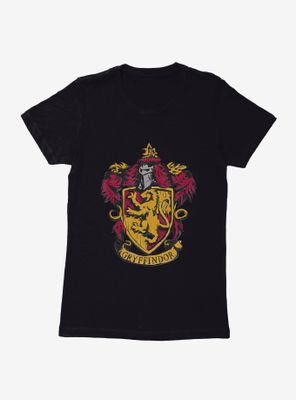 Harry Potter Gryffindor Lion Shield Womens T-Shirt