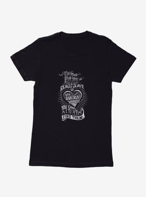 Harry Potter BW Ones That Love Us Quote Womens T-Shirt
