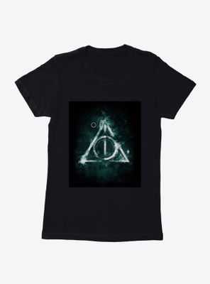 Harry Potter Deathly Hallows Glow Symbol Womens T-Shirt
