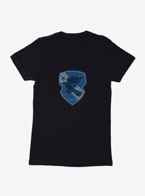 Harry Potter Ravenclaw Checkered Shield Womens T-Shirt