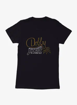 Harry Potter Dobby Is Free Elf Script Womens T-Shirt