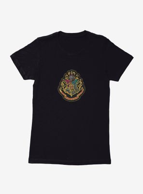 Harry Potter Full Color Hogwarts Shield Womens T-Shirt