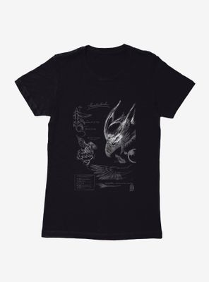 Fantastic Beasts Thunderbird Sketches Womens T-Shirt