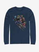 Marvel Avengers: Endgame Angled Shot Long Sleeve T-Shirt