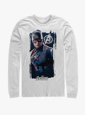 Marvel Avengers: Endgame Cap Banner Long Sleeve T-Shirt
