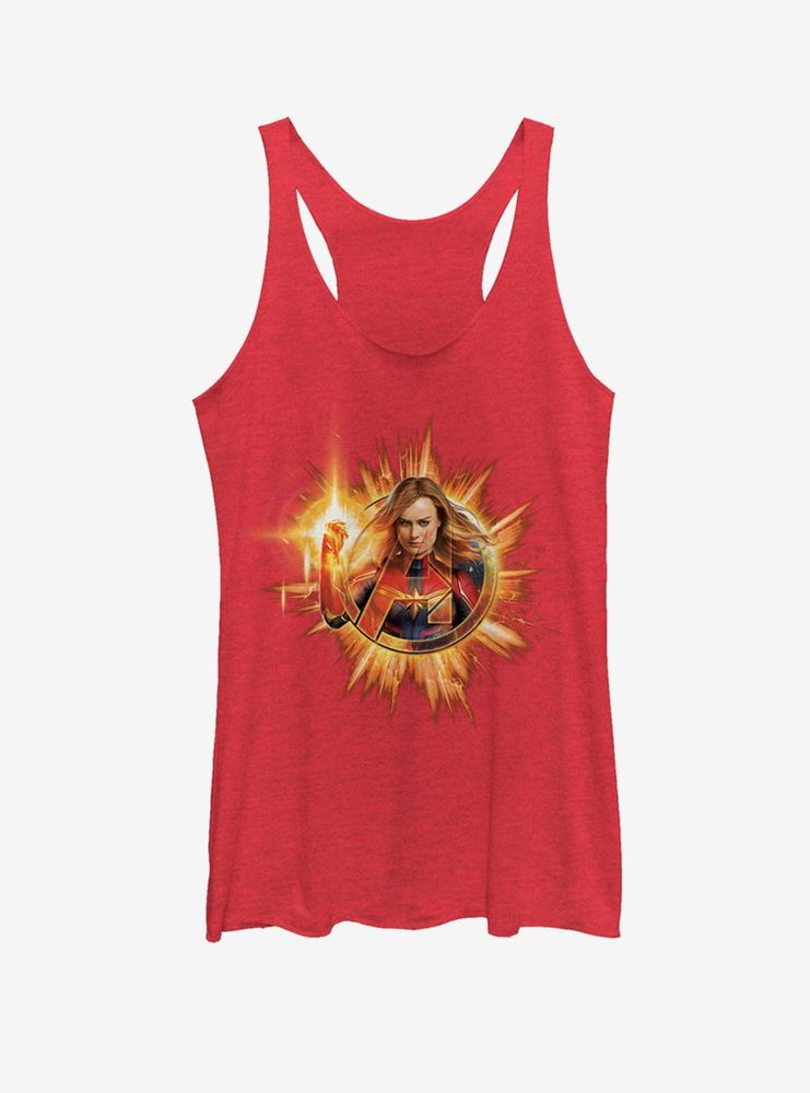 Marvel Avengers: Endgame Fire Cap Womens Tank Top