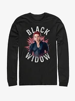 Marvel Avengers: Endgame Black Widow Burst Long Sleeve T-Shirt