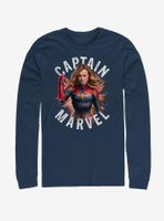 Marvel Avengers: Endgame Cap Burst Long Sleeve T-Shirt