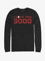 Marvel Avengers: Endgame Iron Man Love 3000 Long Sleeve T-Shirt