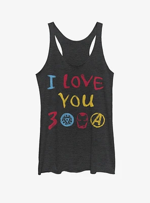 Marvel Avengers: Endgame Love 3000 Symbols Womens Tank Top