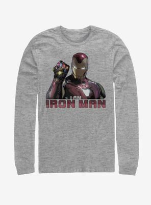 Marvel Avengers: Endgame Iron Man Infinity Stones Long Sleeve T-Shirt
