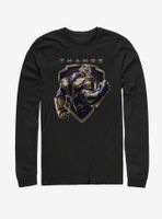 Marvel Avengers: Endgame Thanos Shield Long Sleeve T-Shirt