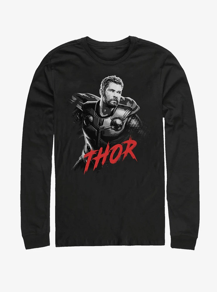 Marvel Avengers: Endgame High Contrast Thor Long Sleeve T-Shirt