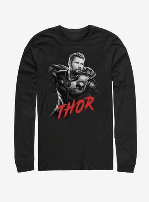 Marvel Avengers: Endgame High Contrast Thor Long Sleeve T-Shirt