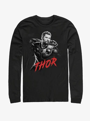 Marvel Avengers: Endgame High Contrast Thor Long Sleeve T-Shirt