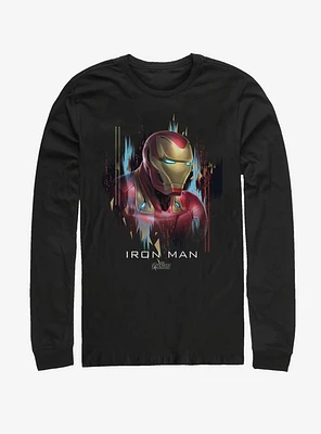 Marvel Avengers: Endgame Ironman Portrait Long Sleeve T-Shirt