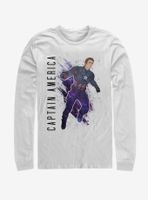 Marvel Avengers: Endgame Captain America Painted Long Sleeve T-Shirt