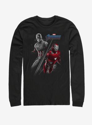 Marvel Avengers: Endgame Cap Ironman Long Sleeve T-Shirt