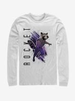 Marvel Avengers: Endgame Rocket Painted Long Sleeve T-Shirt