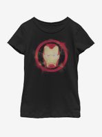 Marvel Avengers: Endgame Iron Man Spray Logo Youth Girls T-Shirt