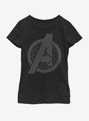 Marvel Avengers: Endgame Grayscale Logo Youth Girls T-Shirt
