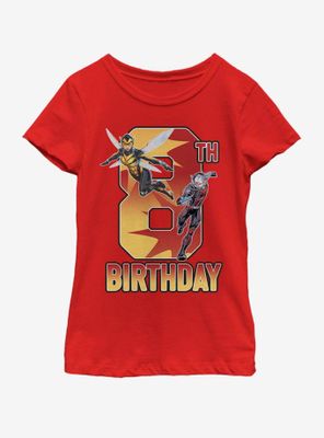 Marvel Antman Wasp Ant 8th Bday Youth Girls T-Shirt