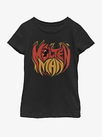 Marvel Spiderman Far From Home Molten Man Flames Youth Girls T-Shirt