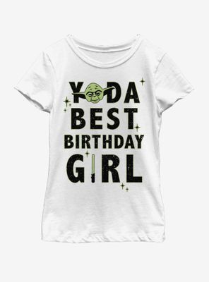 Star Wars Yoda Best Birthday Girl Youth Girls T-Shirt