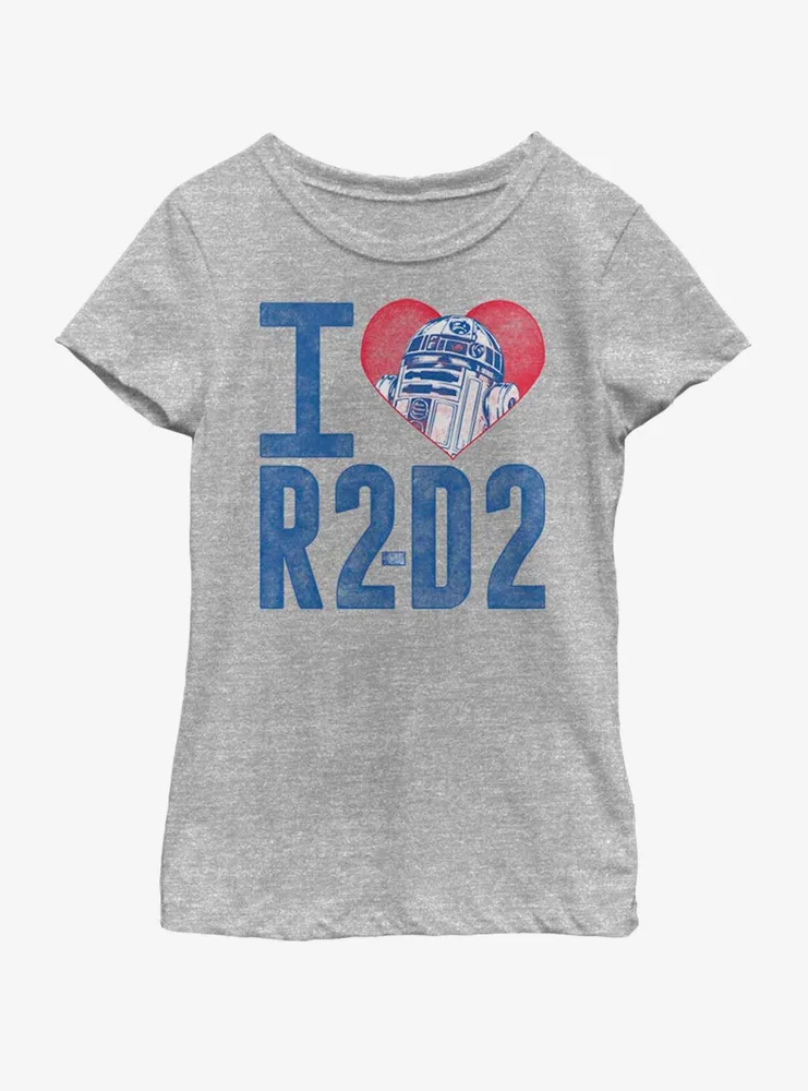 Star Wars R2D2 Love Youth Girls T-Shirt