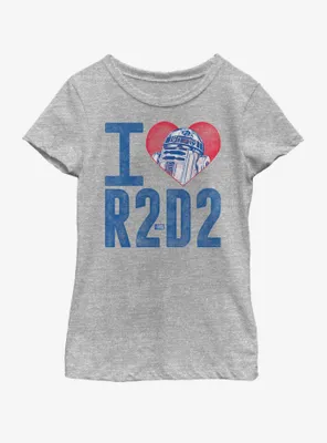 Star Wars R2D2 Love Youth Girls T-Shirt