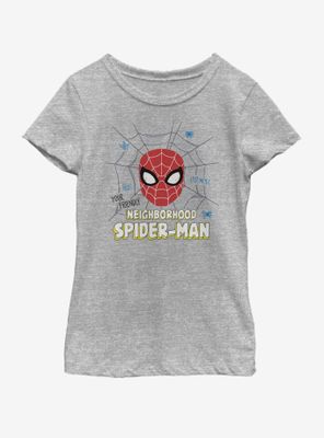 Marvel Spiderman Far From Home Friendly Neighborhood Youth Girls T-Shirt