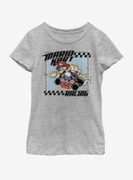 Nintendo Race Hard Youth Girls T-Shirt