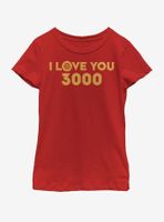 Marvel Avengers: Endgame Love 3000 Youth Girls T-Shirt