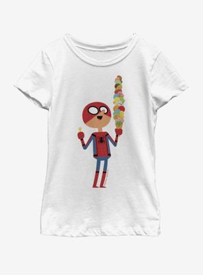 Marvel Spiderman: Far From Home Ice Cream Youth Girls T-Shirt