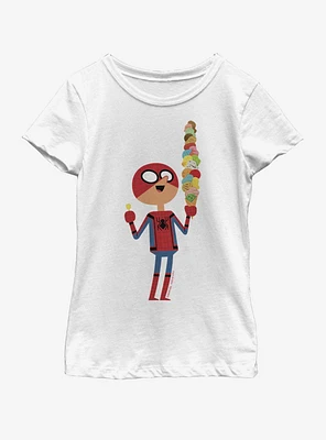 Marvel Spiderman: Far From Home Ice Cream Youth Girls T-Shirt
