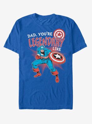 Marvel Captain America Legendary Like Dad T-Shirt