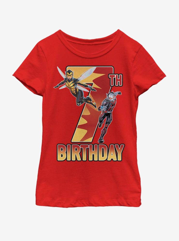 Marvel Antman Wasp Ant 7th Bday Youth Girls T-Shirt