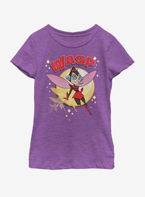 Marvel Wasp Retro Zoom Youth Girls T-Shirt