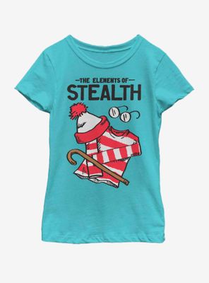 Where's Waldo Elements of Stealth Youth Girls T-Shirt