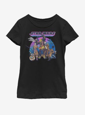 Star Wars Group Glow Youth Girls T-Shirt