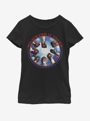Marvel Avengers: Endgame Avengers Hands Youth Girls T-Shirt