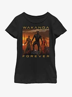Marvel Black Panther Wakanda Forever Youth Girls T-Shirt