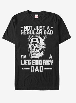 Marvel Captain America Legendary Dad Man T-Shirt