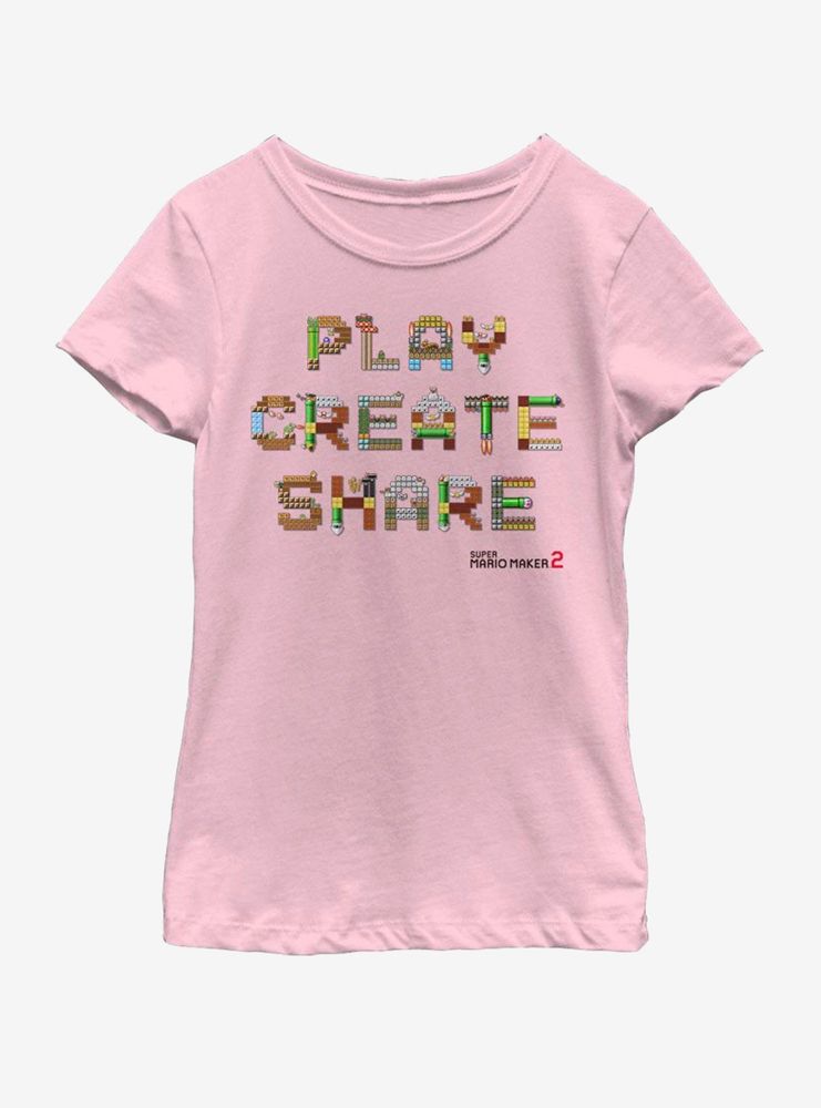 Nintendo Create More Youth Girls T-Shirt