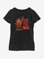 Marvel Spiderman Far From Home Molten Man Side Youth Girls T-Shirt