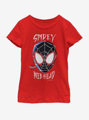 Marvel Spiderman Web Head Youth Girls T-Shirt